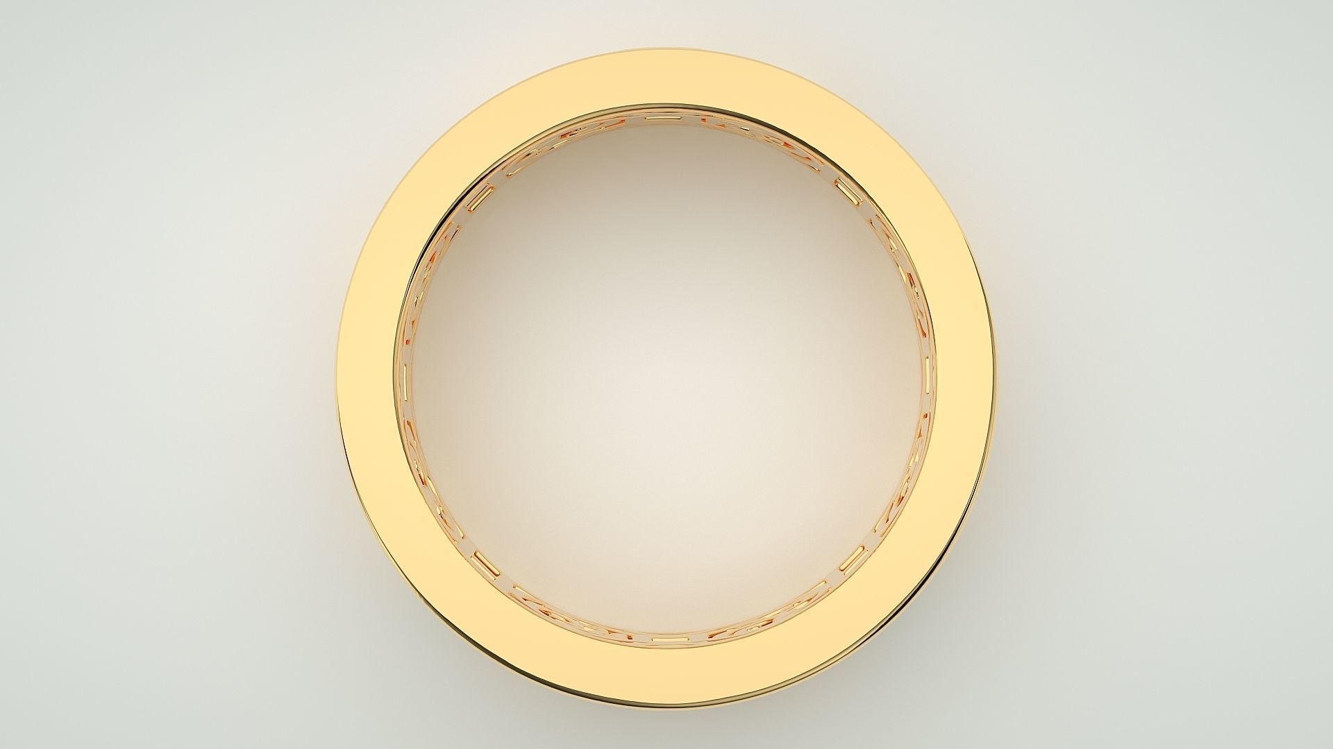 Princess Diamond Eternity Band Ring 3dm stl render detail 3D print model_8