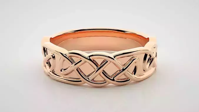 Eternity Band Diamond Ring 3dm stl render detail