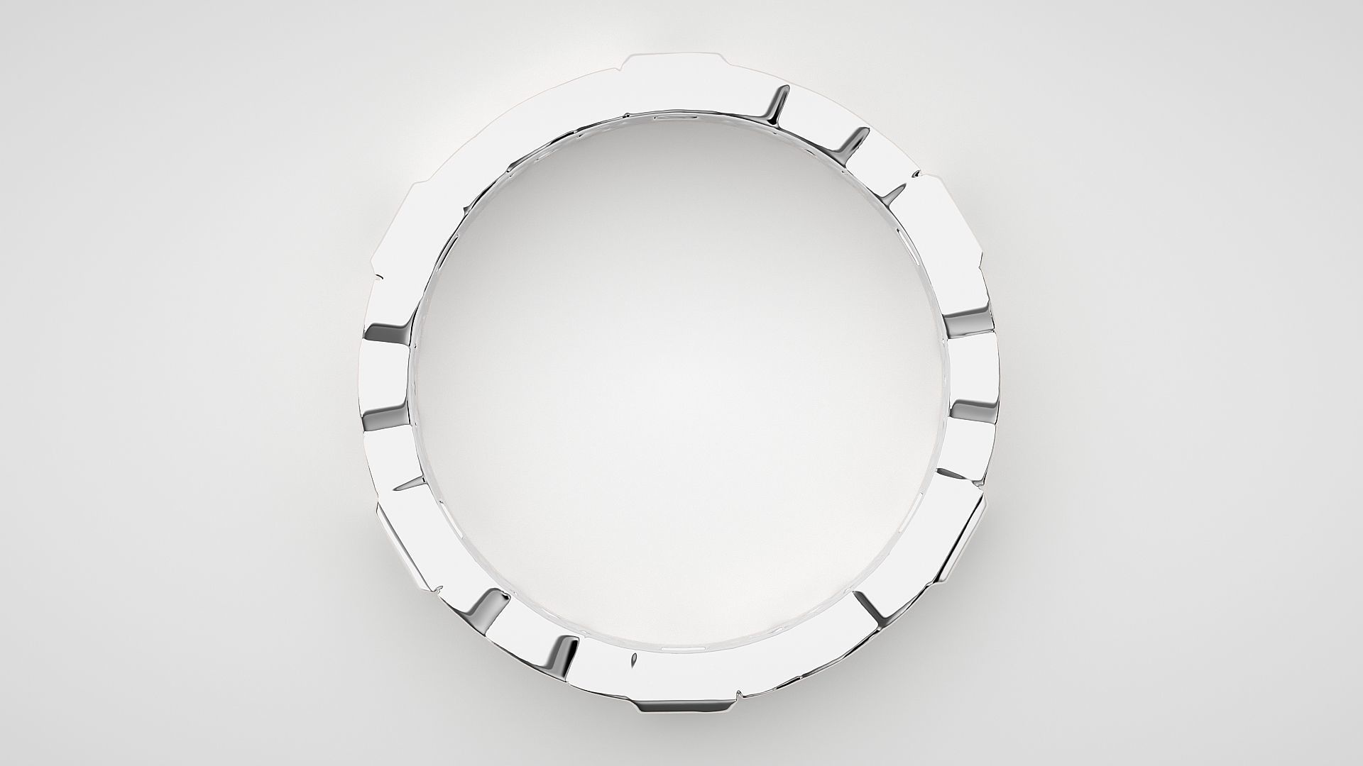 Princess Diamond Eternity Band Ring 3dm stl render detail 3D print model_5