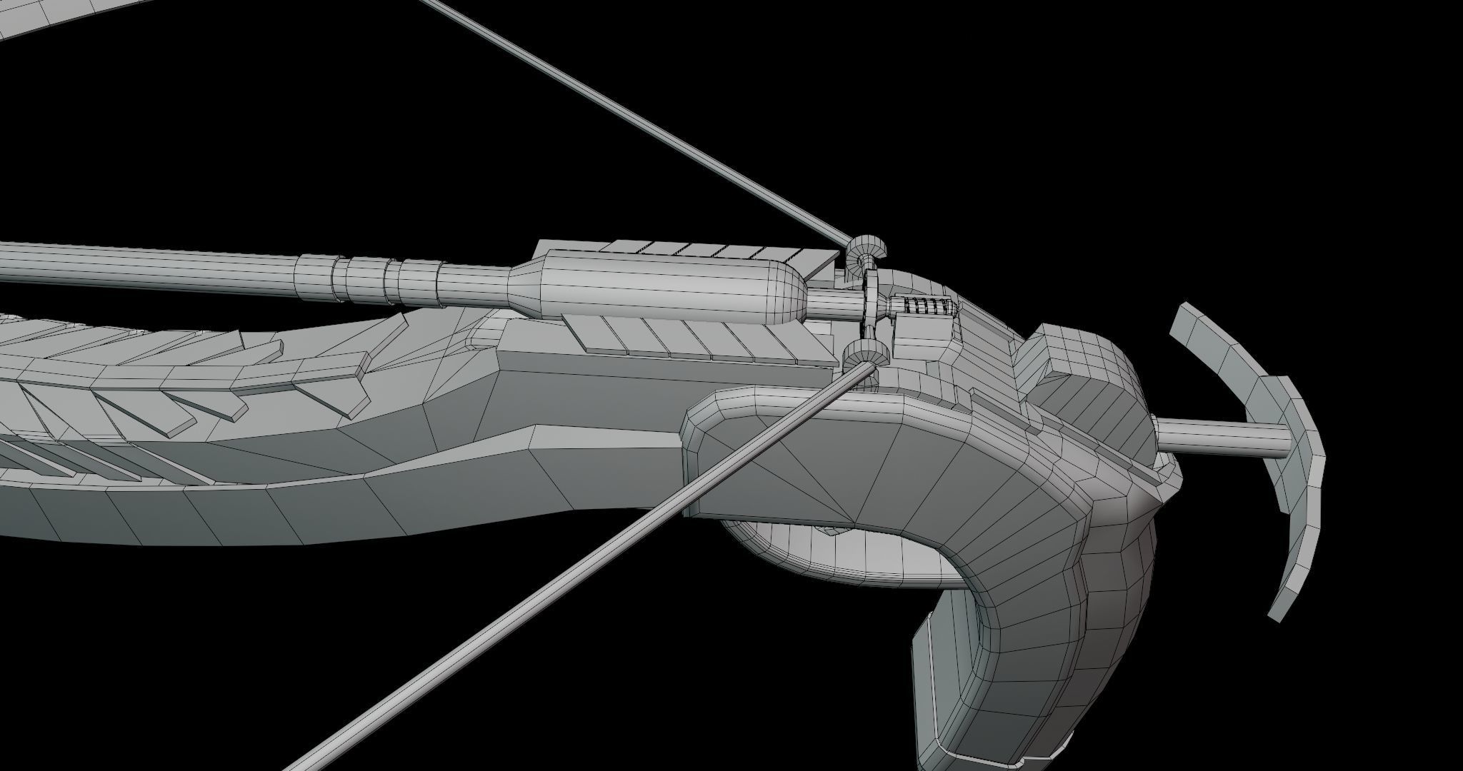 Crossbow Arrow Shooter Low-poly 3D model_35