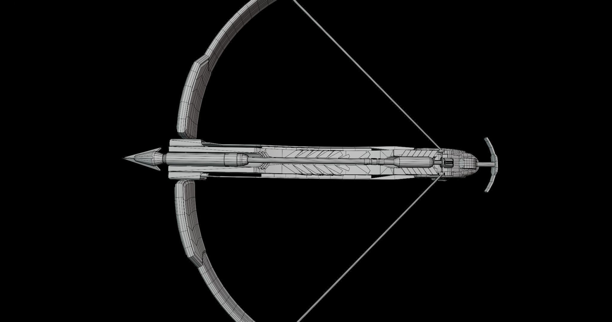 Crossbow Arrow Shooter Low-poly 3D model_34