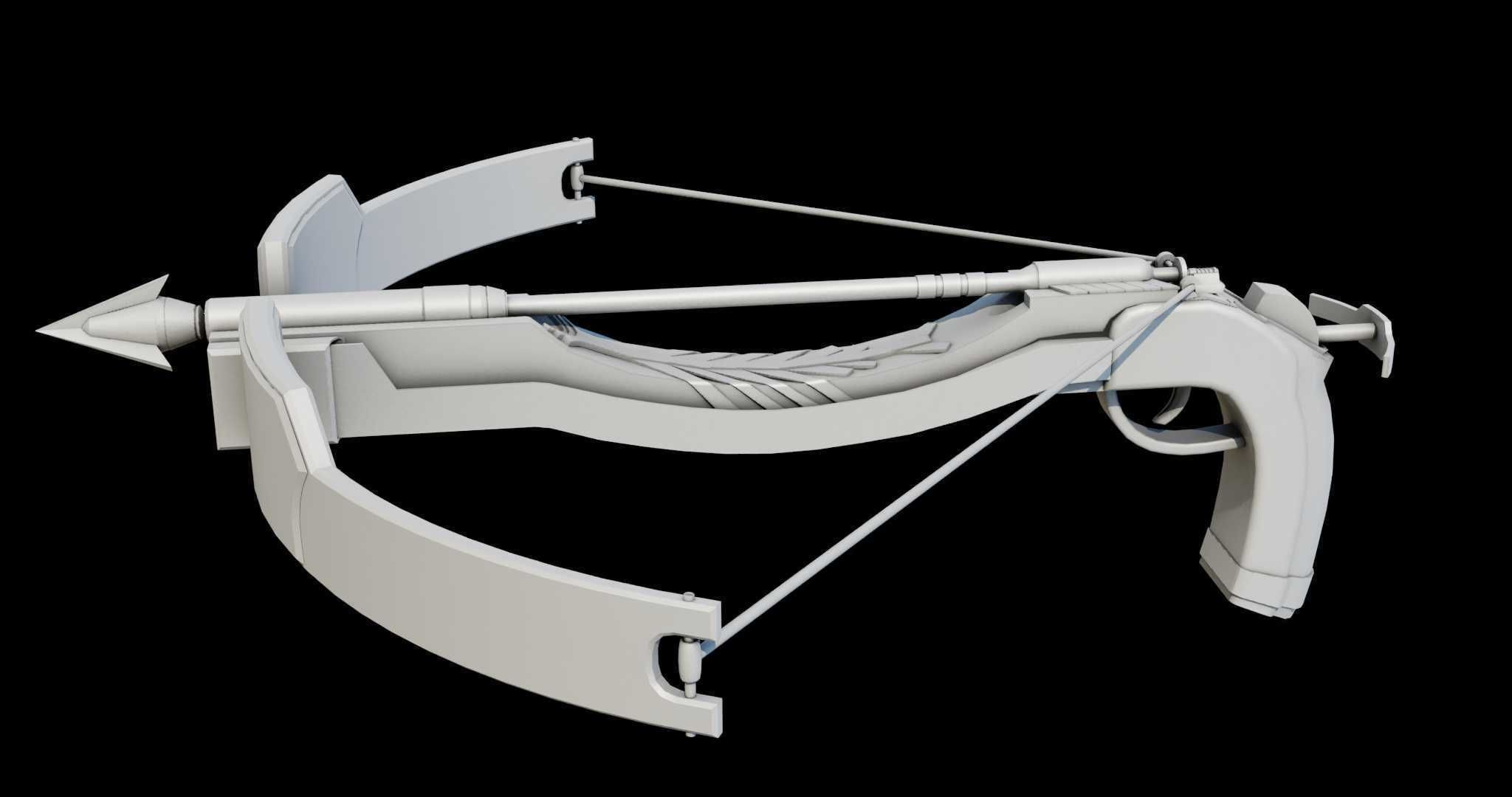 Crossbow Arrow Shooter Low-poly 3D model_19