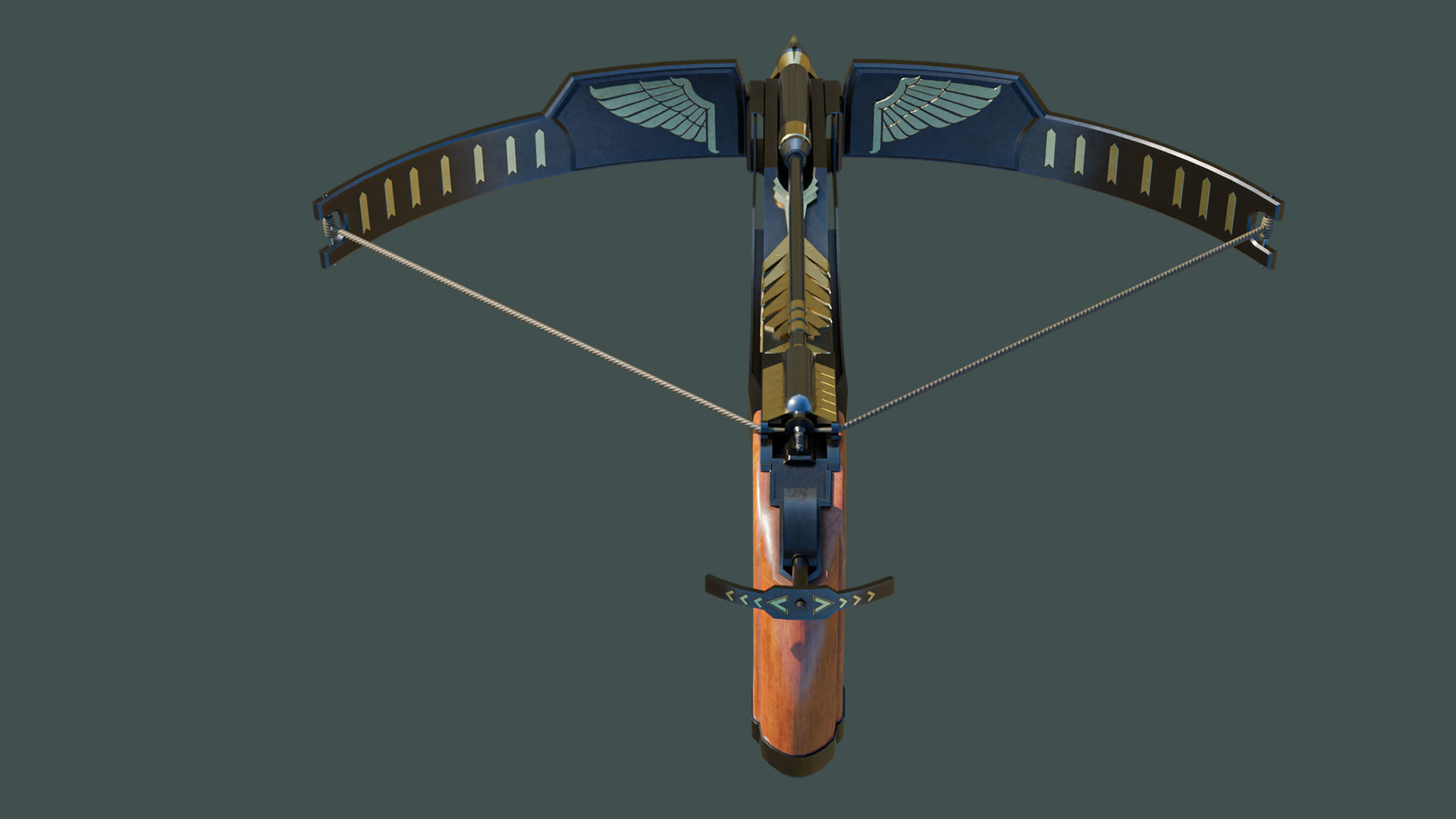 Crossbow Arrow Shooter Low-poly 3D model_14
