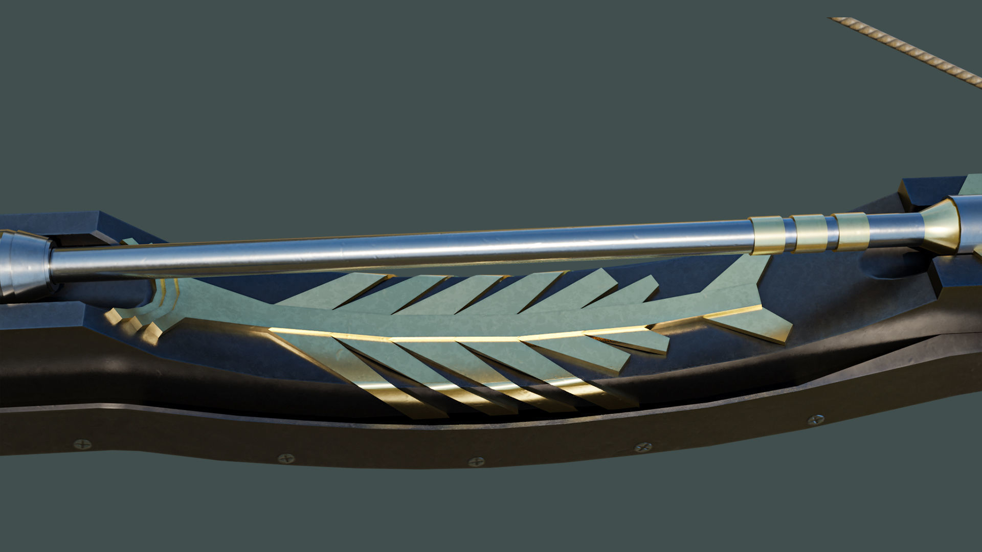 Crossbow Arrow Shooter Low-poly 3D model_20