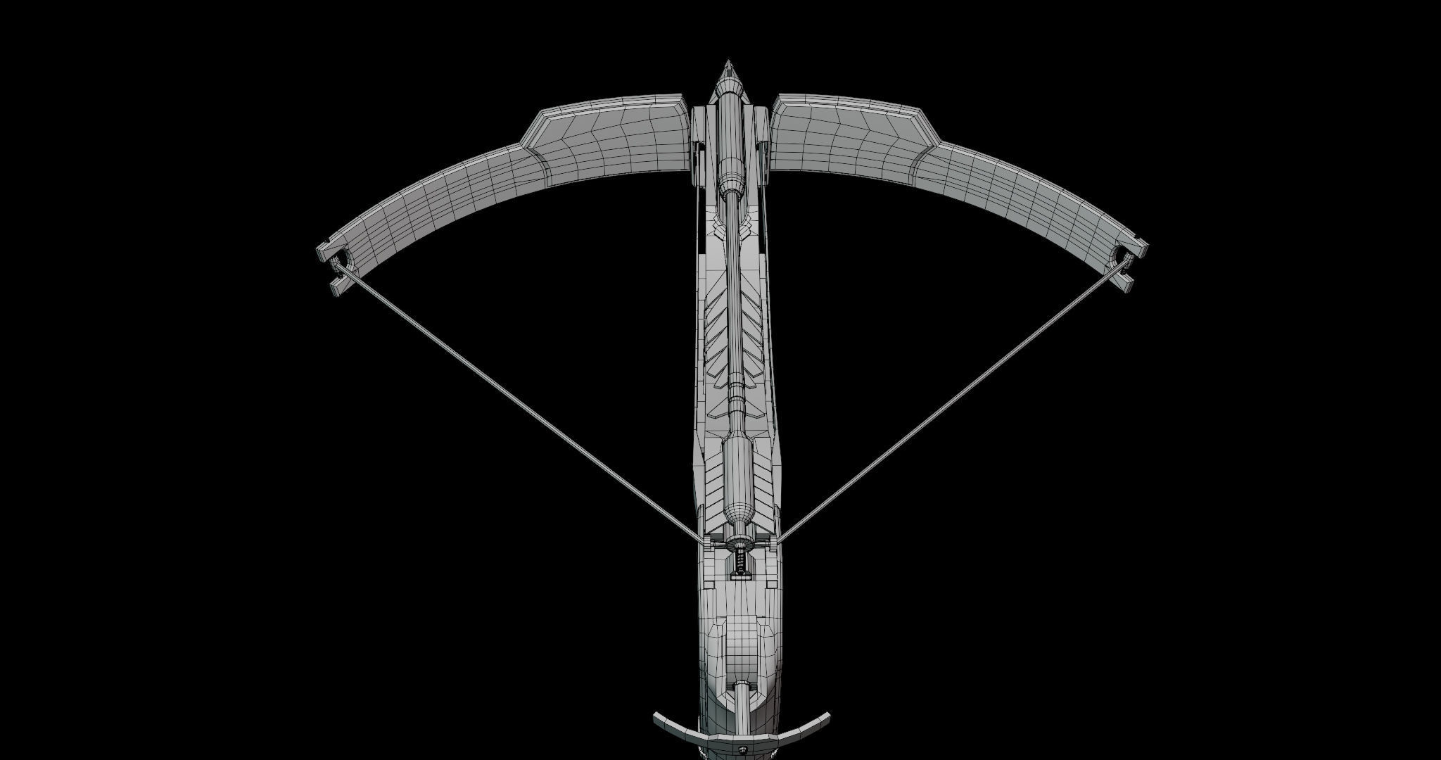 Crossbow Arrow Shooter Low-poly 3D model_36