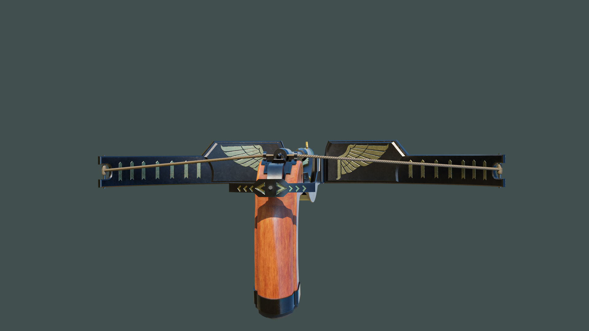 Crossbow Arrow Shooter Low-poly 3D model_8