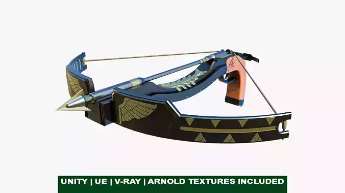 Crossbow Arrow Shooter Low-poly 3D model