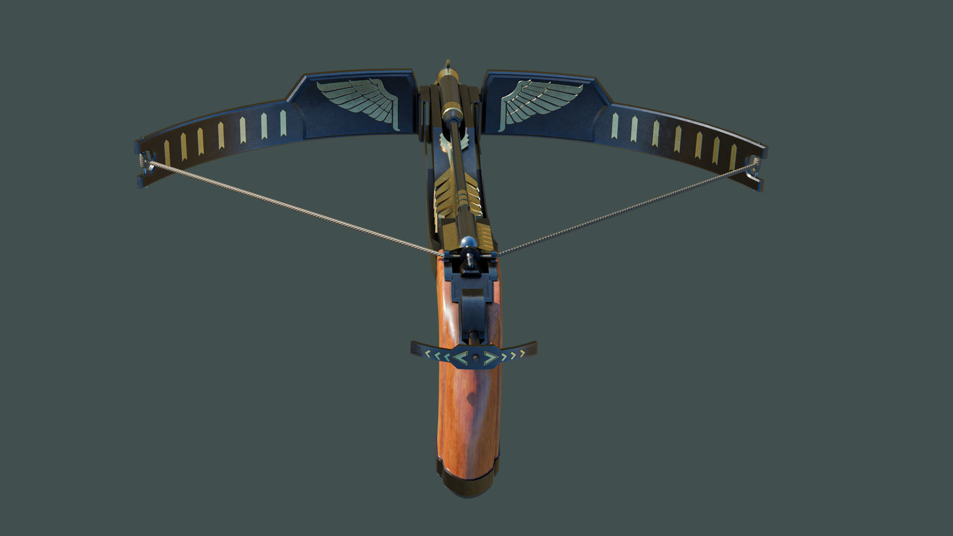 Crossbow Arrow Shooter Low-poly 3D model_24