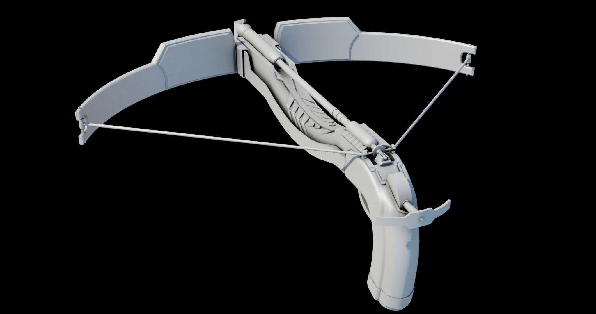 Crossbow Arrow Shooter Low-poly 3D model_17