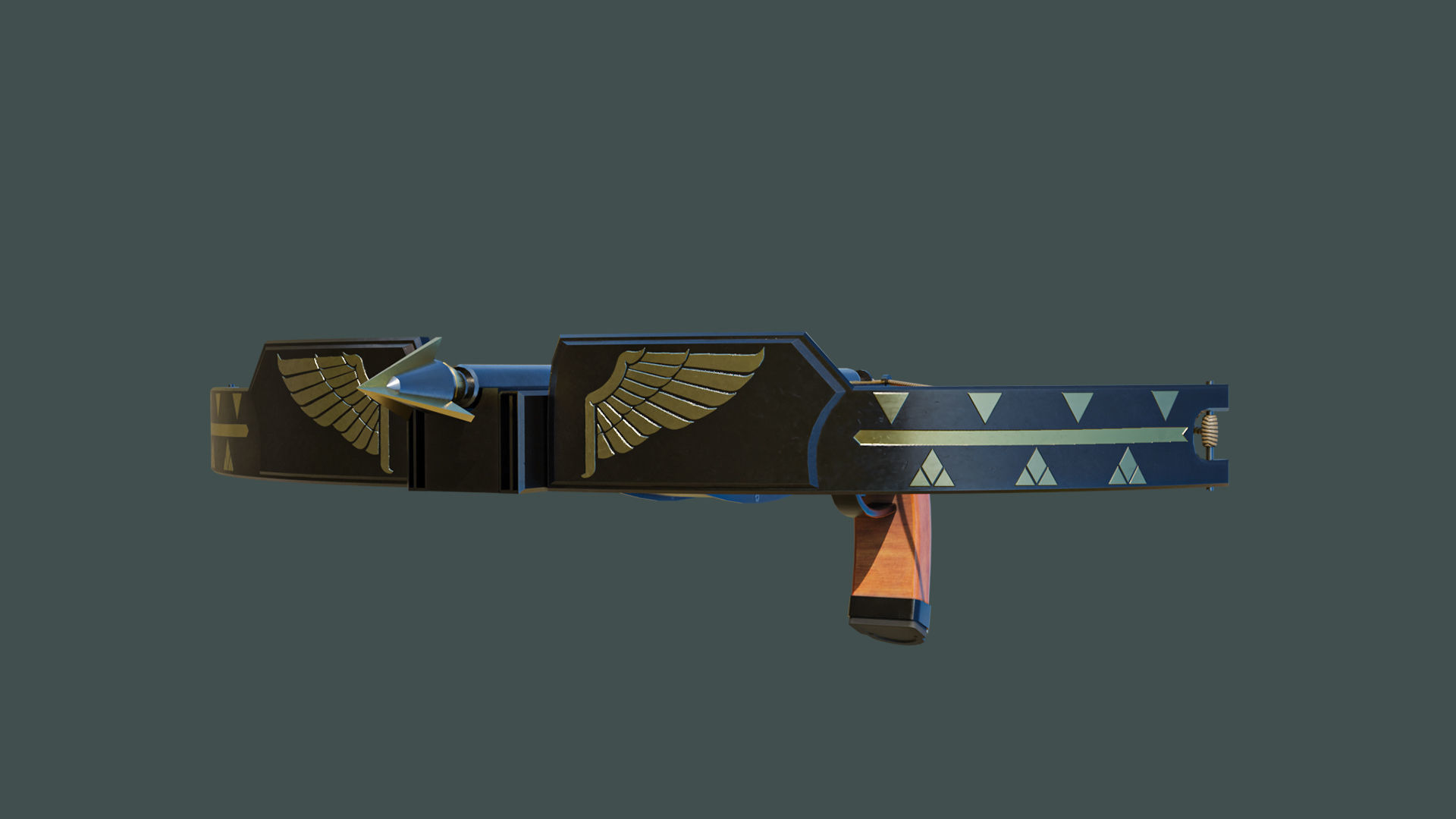 Crossbow Arrow Shooter Low-poly 3D model_5