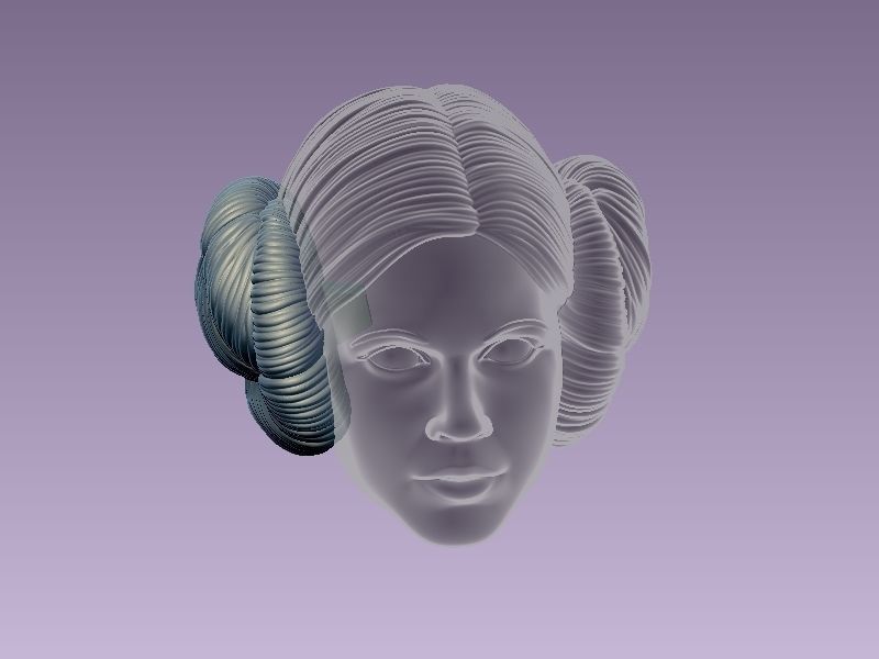 Princess Leia Classic Pose 3D print model_51