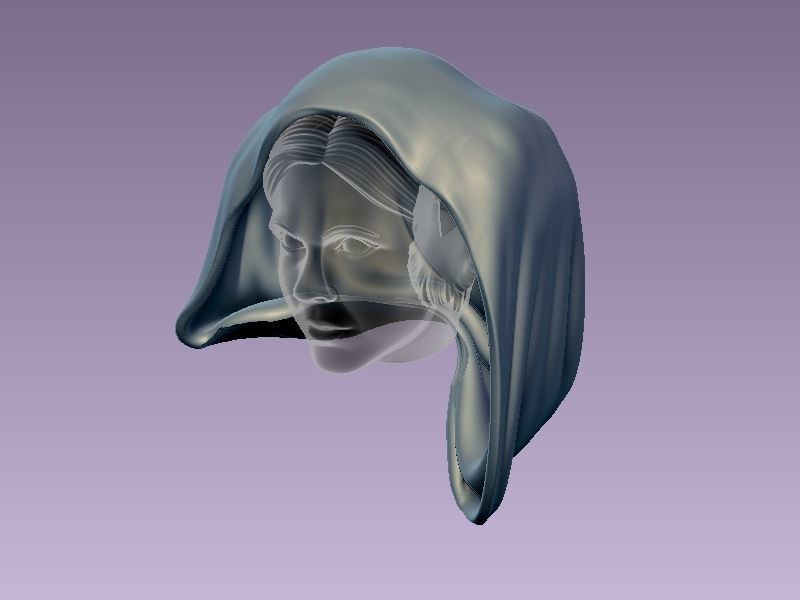 Princess Leia Classic Pose 3D print model_29