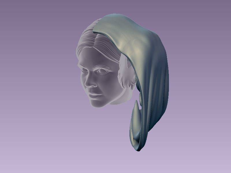 Princess Leia Classic Pose 3D print model_32