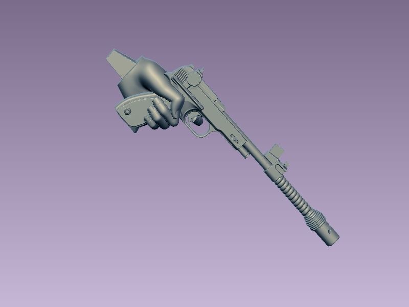 Princess Leia Classic Pose 3D print model_25