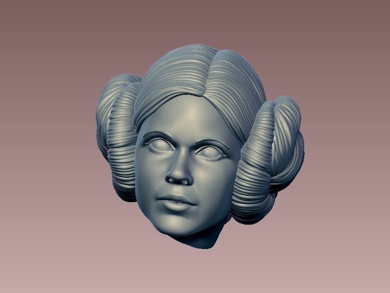 Princess Leia Classic Pose 3D print model_18