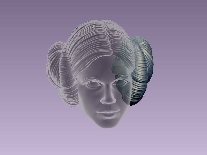 Princess Leia Classic Pose 3D print model_27