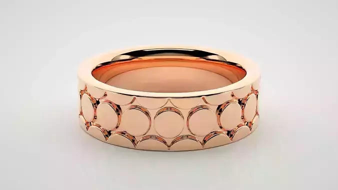 Eternity Band Diamond Ring 3dm stl render detail