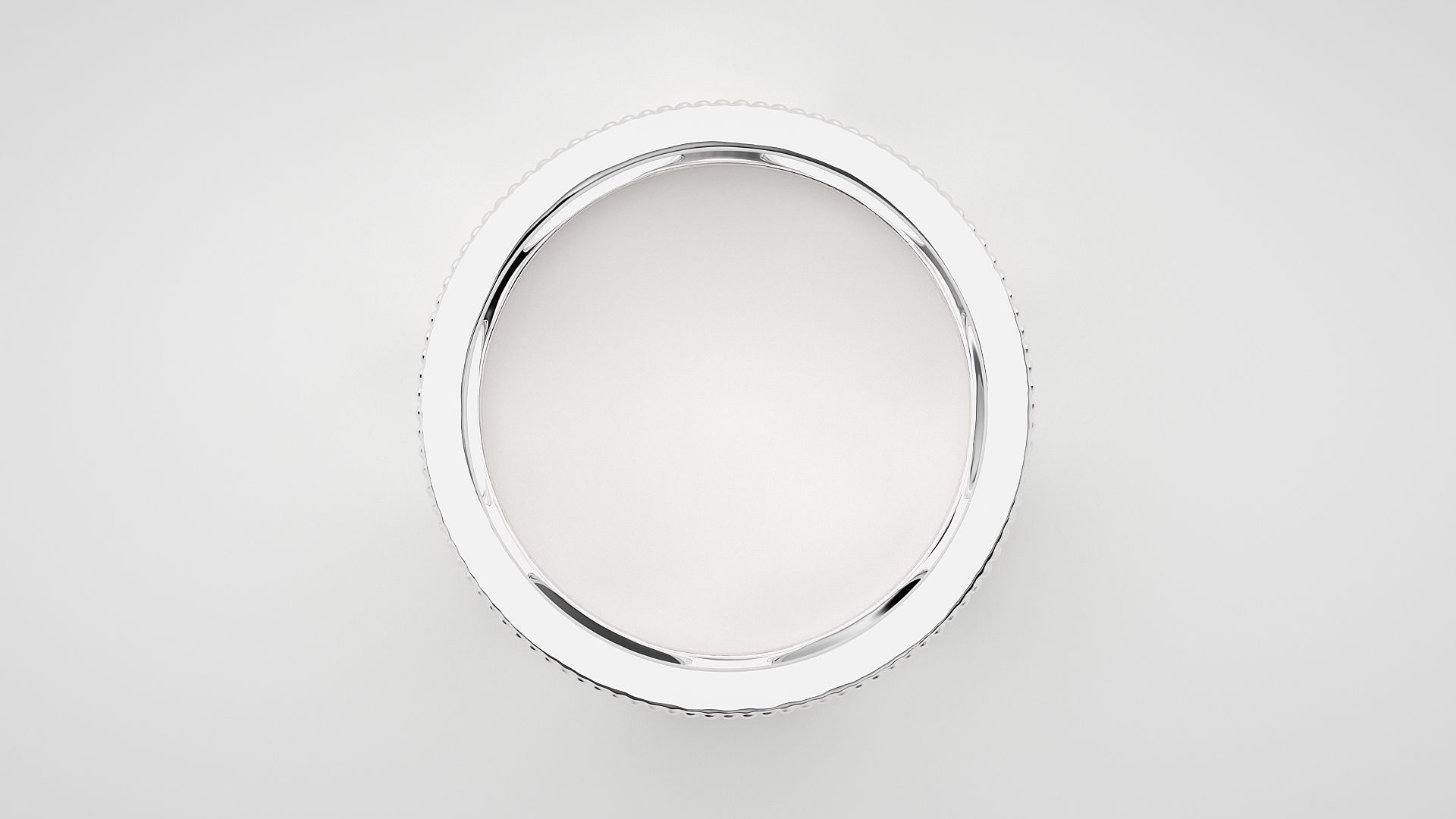 Eternity Band Diamond Ring 3dm stl render detail 3D print model_5