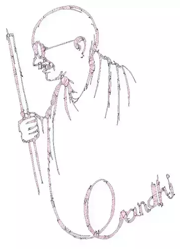 Illustration of Gandhi