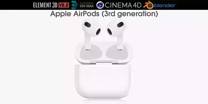Apple AirPods 3 3D model