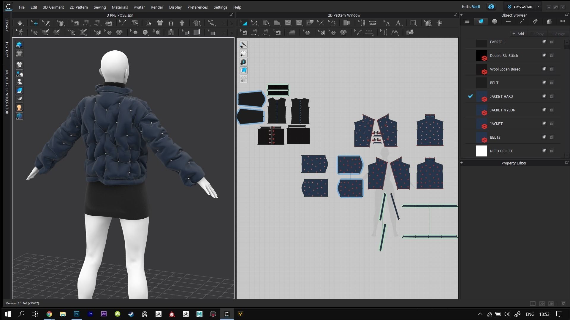 Female Jacket 2 3D model_4