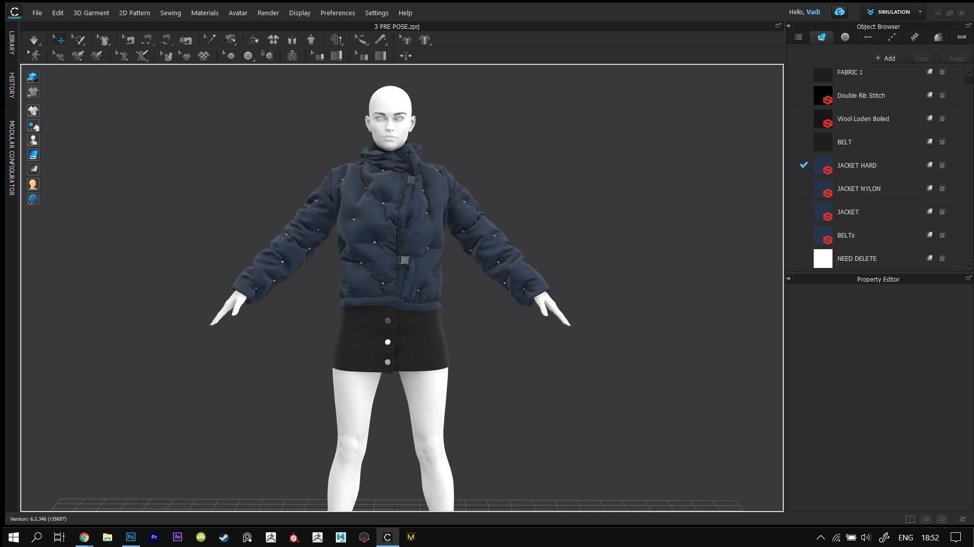 Female Jacket 2 3D model_3
