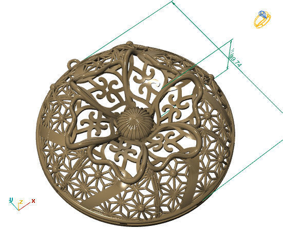 Large pendants 3DM File 31 3D print model_1