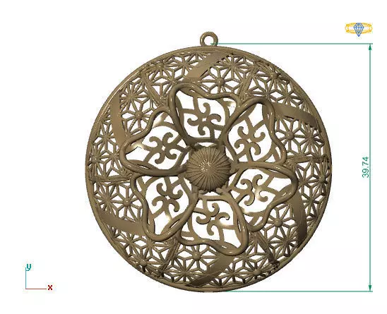Large pendants 3DM File 31 3D print model_0
