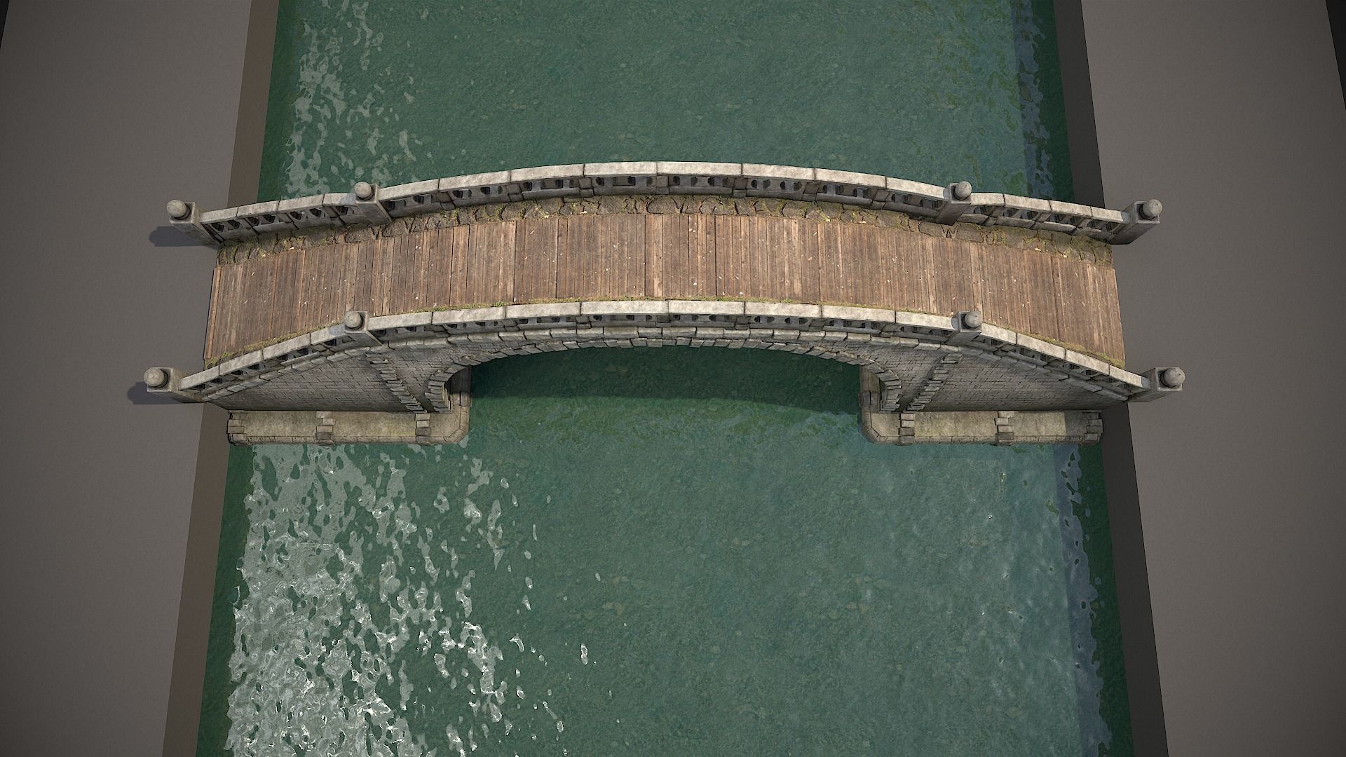 Bridges and Modular Embankment Pack Low-poly 3D model_27