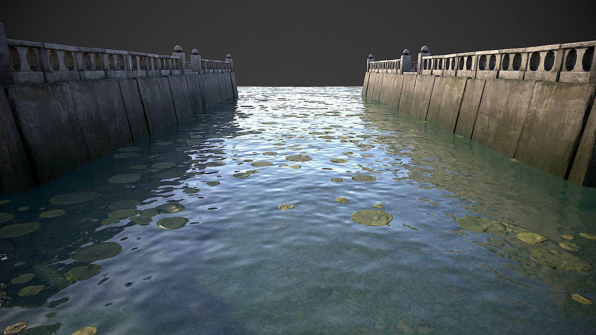 Bridges and Modular Embankment Pack Low-poly 3D model_29