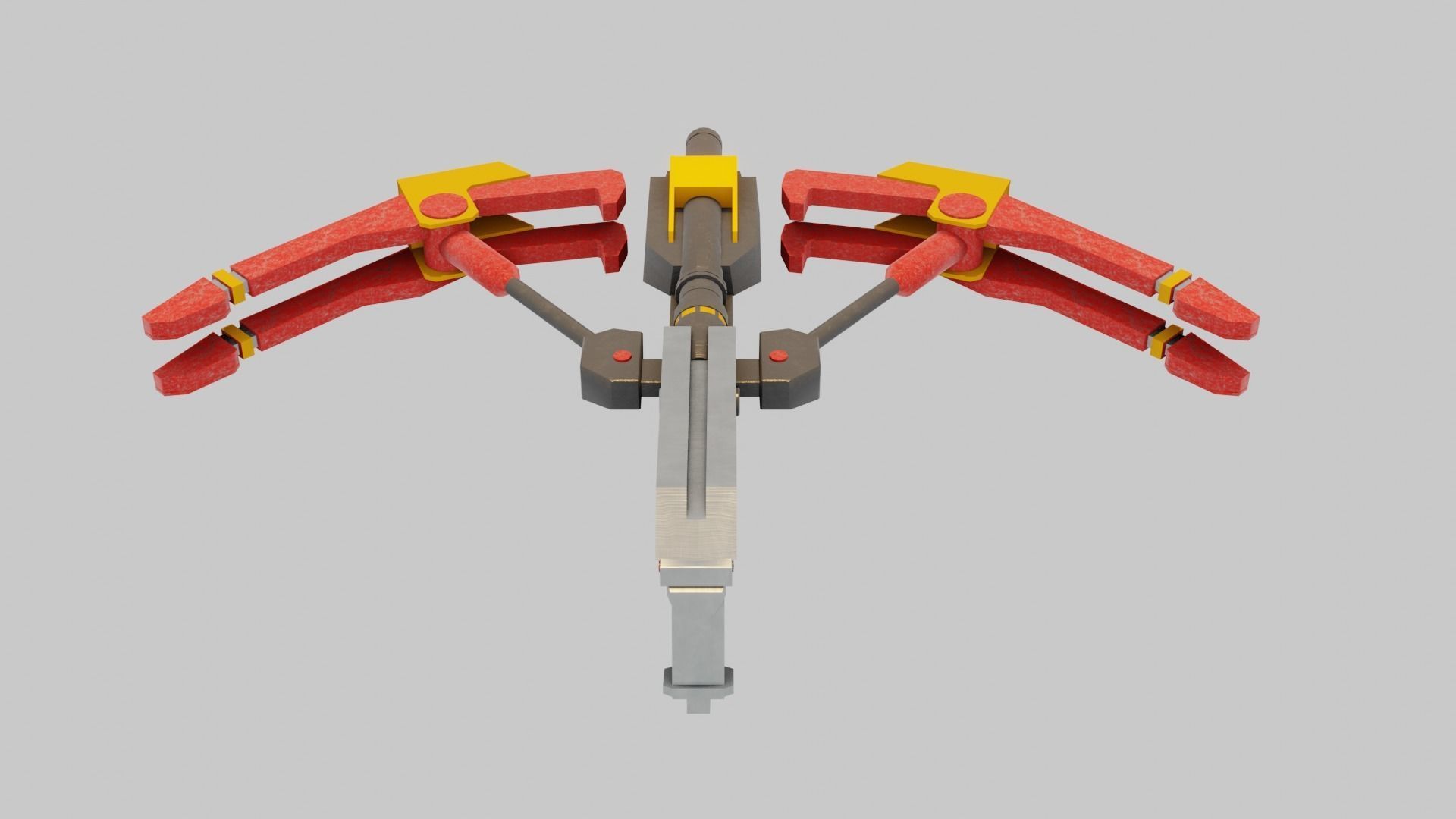 Modern sci fi crossbow Low-poly 3D model_23