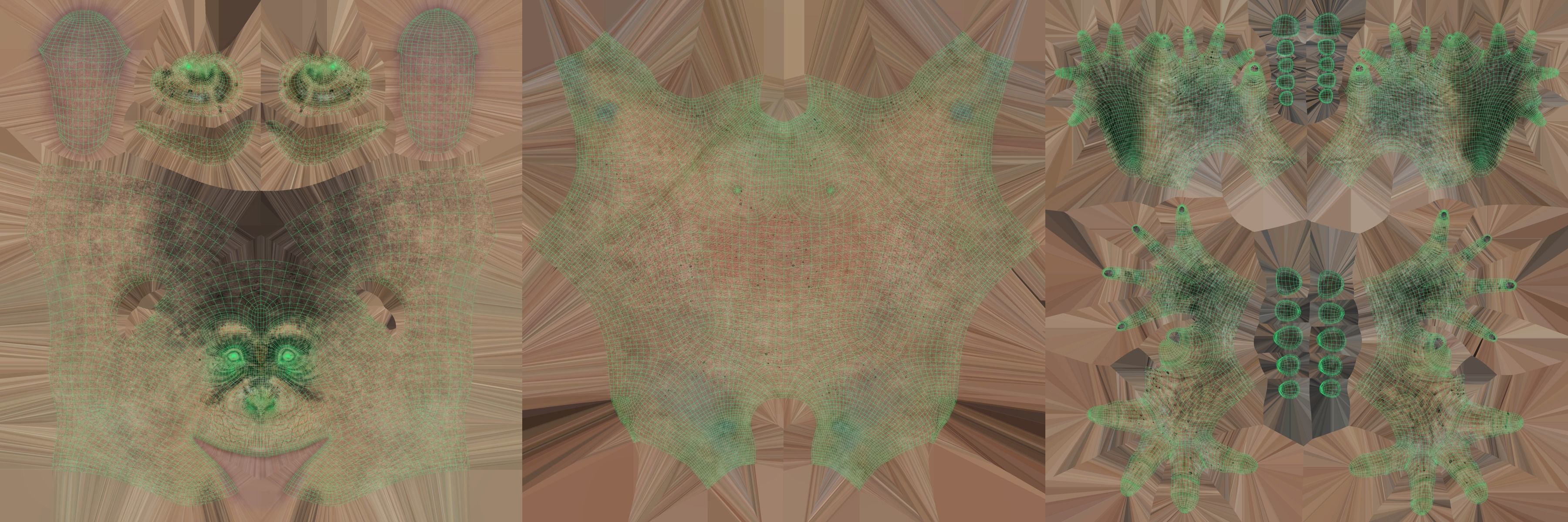 Chimpanzee Animated VFX Grace 3D model_25