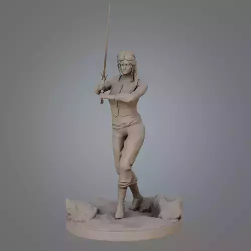 ciri from Witcher for  3D printer 