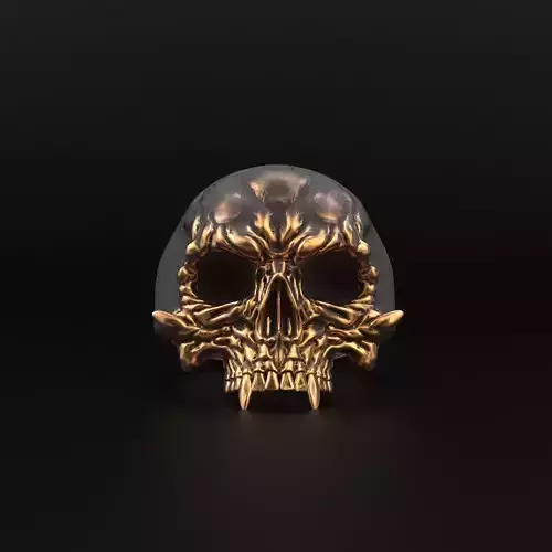 Ring Skull Vampire STL