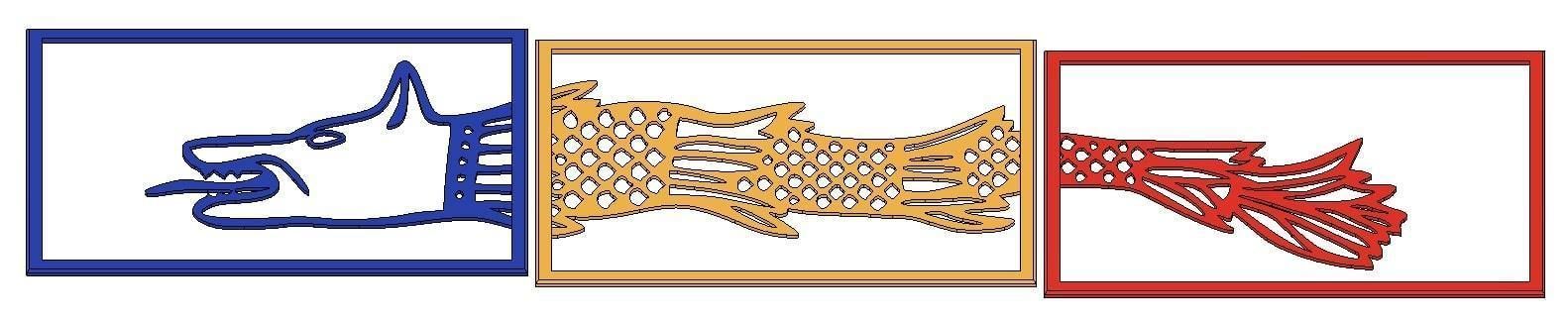 Dacian wolf 3D print model_5