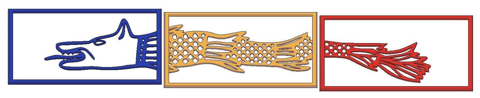 Dacian wolf 3D print model_4