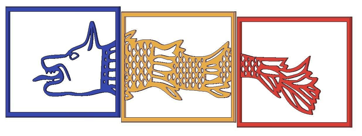 Dacian wolf 3D print model_2