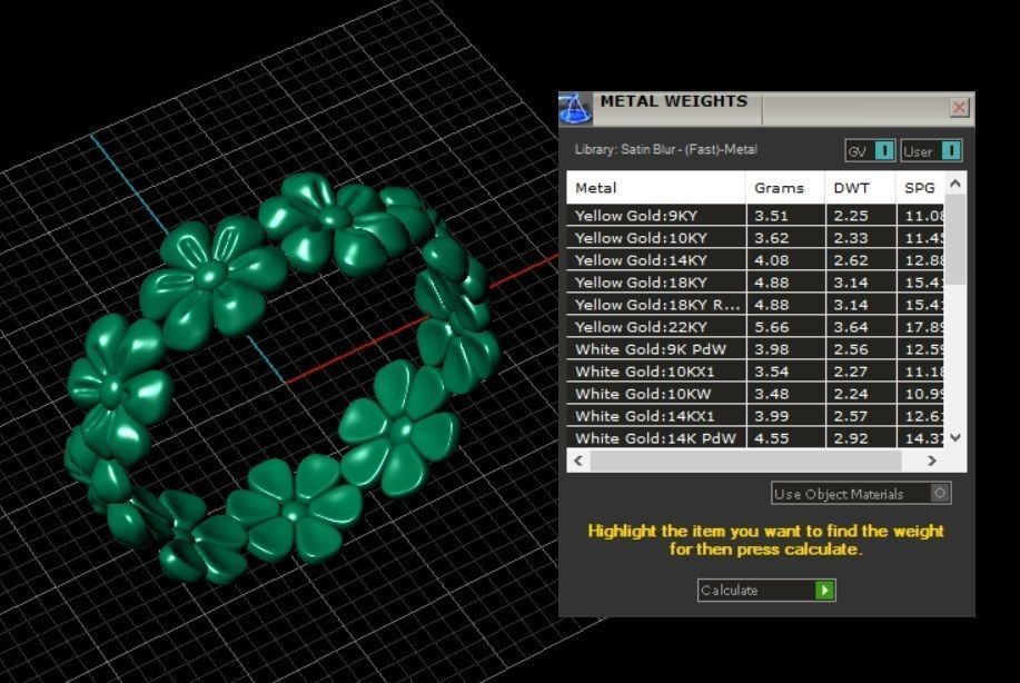 Flowers Ring 3D print model_8