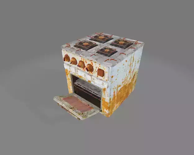 gaz stove 3d model