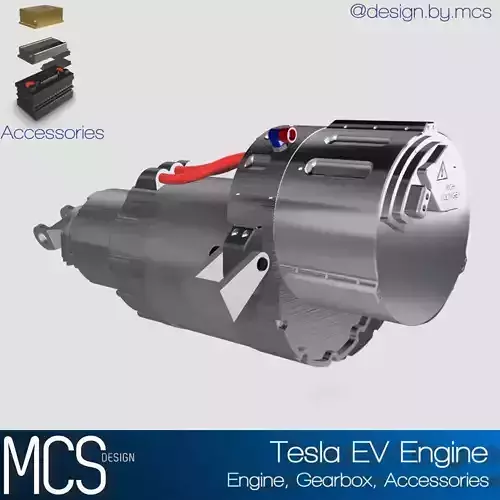 TESLA S EV Crate Engine with accessories 