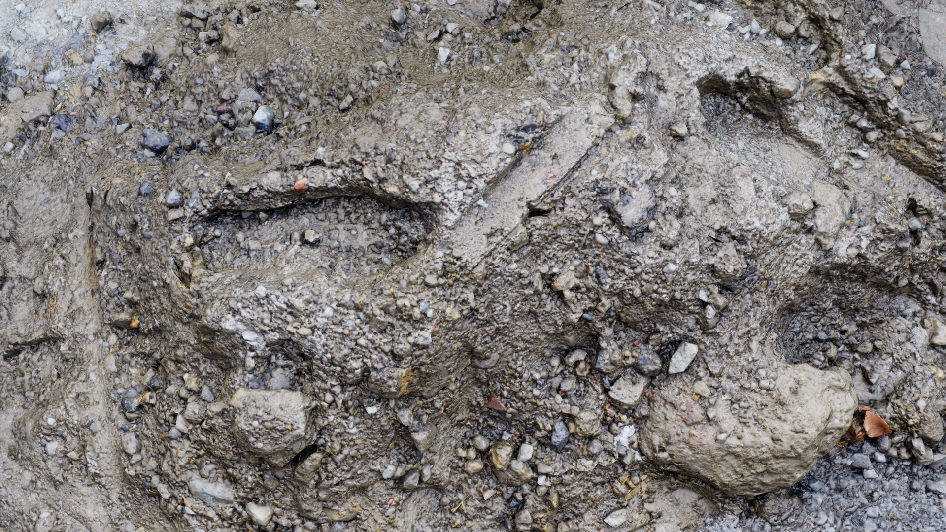 Sand and Stone Low-poly 3D model_8