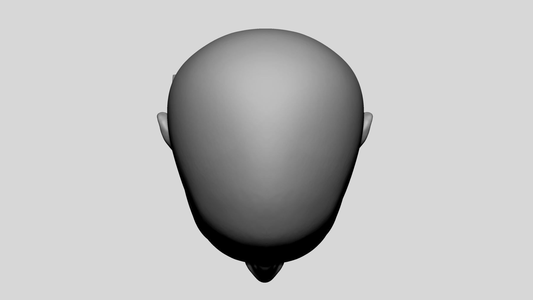 Base Male Head v5 3D model_10