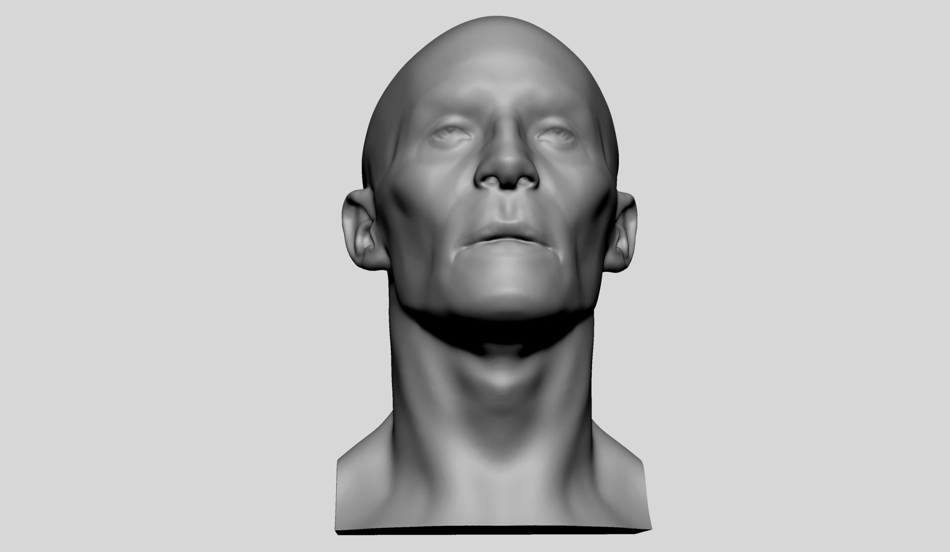 Base Male Head v5 3D model_9