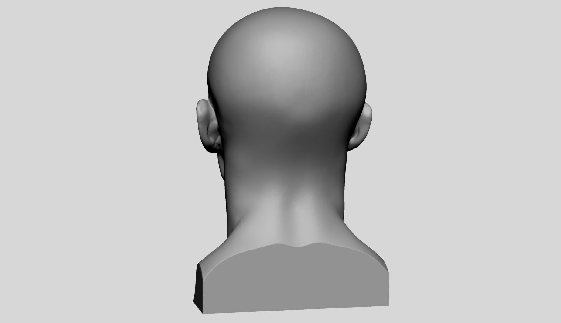 Base Male Head v5 3D model_4