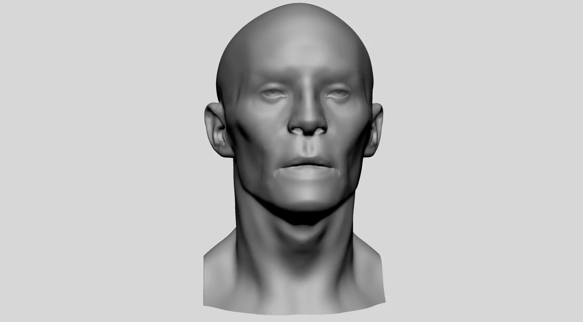 Base Male Head v5 3D model_0