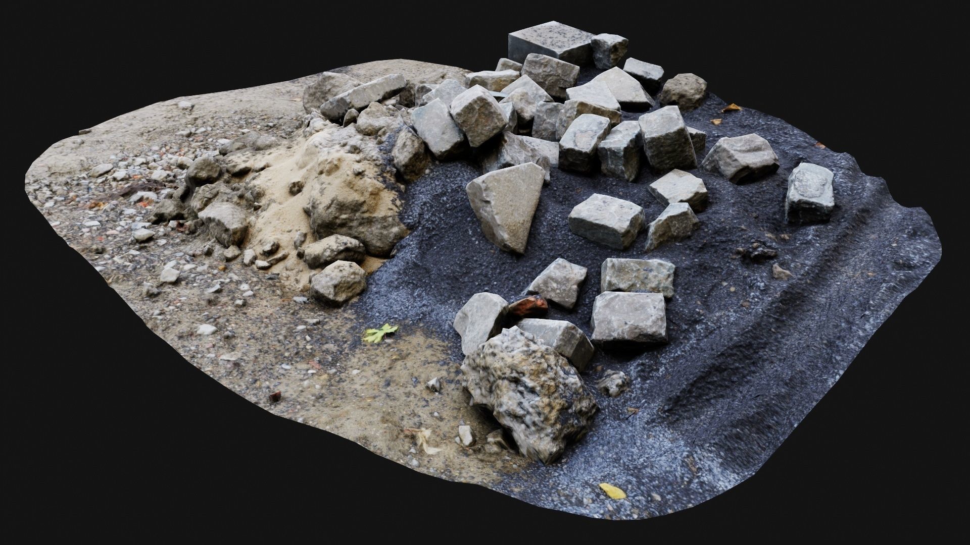 Grind and Stones Low-poly 3D model_4