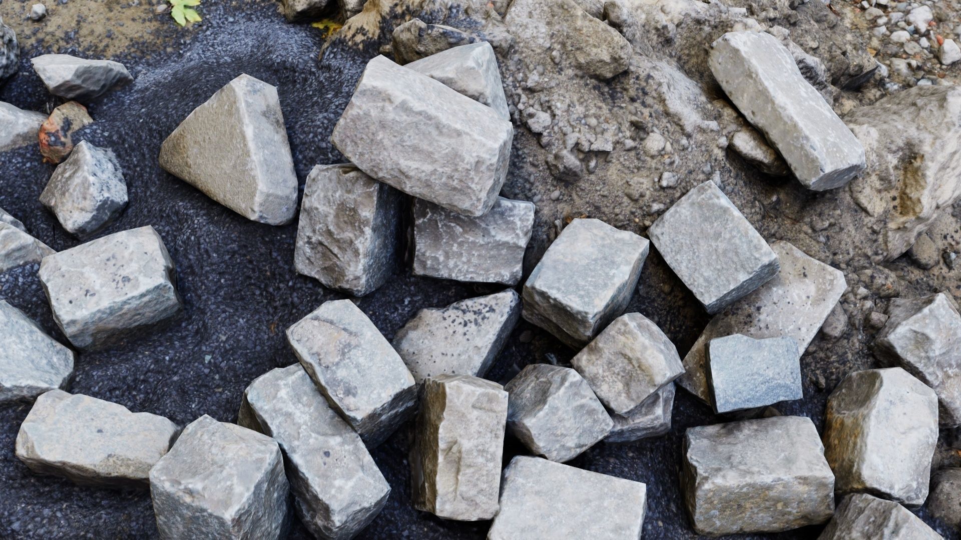 Grind and Stones Low-poly 3D model_6