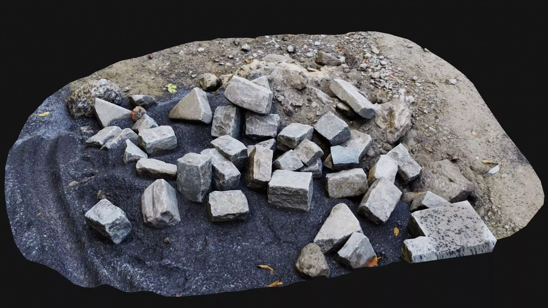 Grind and Stones Low-poly 3D model_0
