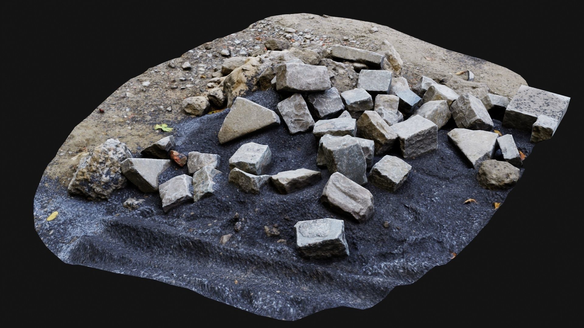 Grind and Stones Low-poly 3D model_5