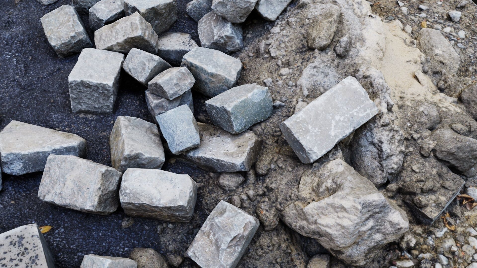 Grind and Stones Low-poly 3D model_7